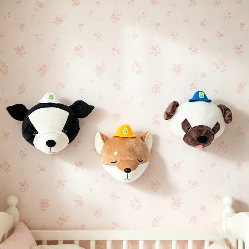 Baby Nursery Hanging Decor - Tête de chien Akita 3D en