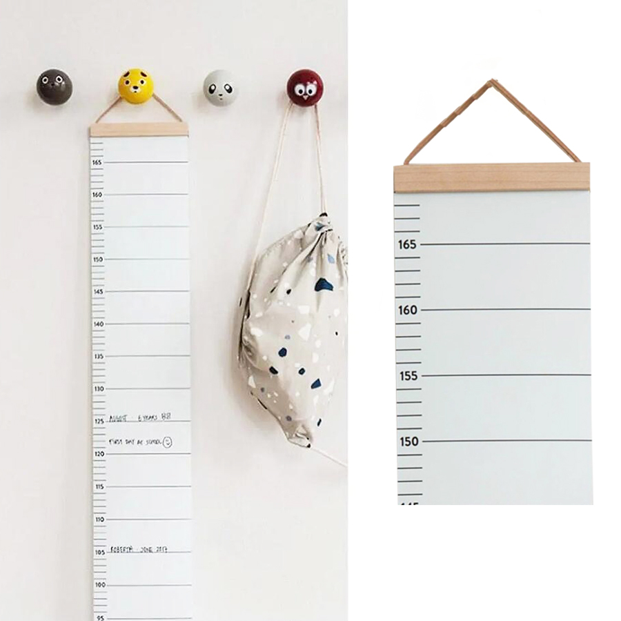 Baby Nursery Hanging Decor - Règle de hauteur nordique pour enfants,