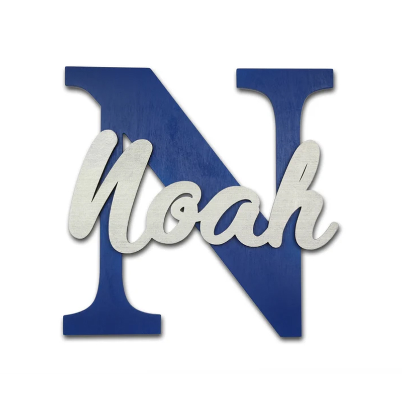 Baby Nursery Name Letters - Lettres en bois, lettres murales suspendues