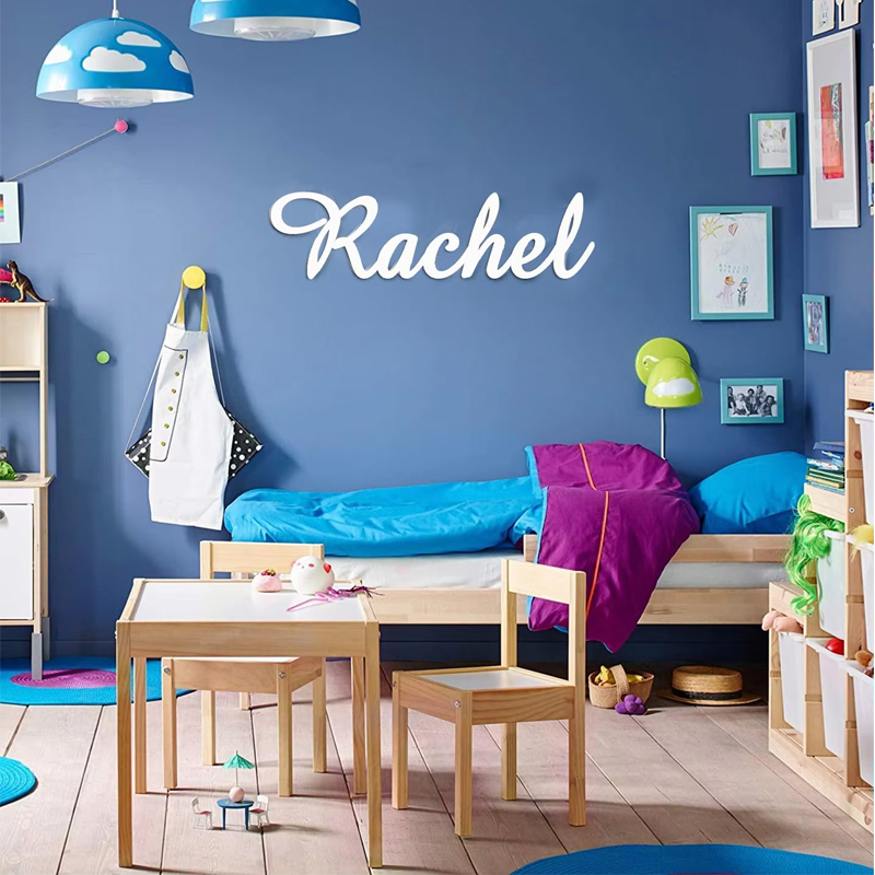 Baby Nursery Name Letters - Signe de nom en bois personnalisé