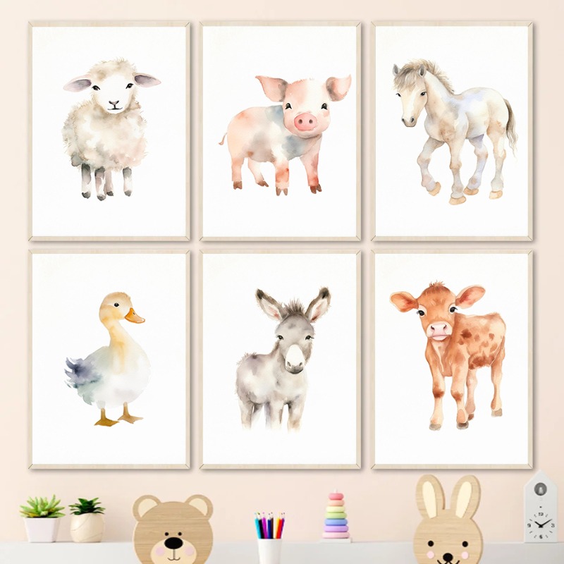 Baby Nursery Images - Affiches et impressions d'animaux de ferme