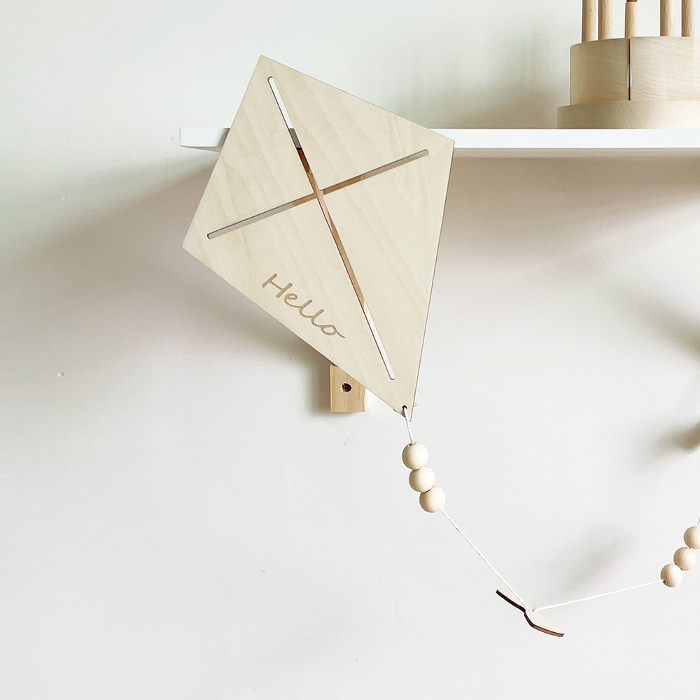 Baby Nursery Hanging Decor - Ornements muraux en bois en forme