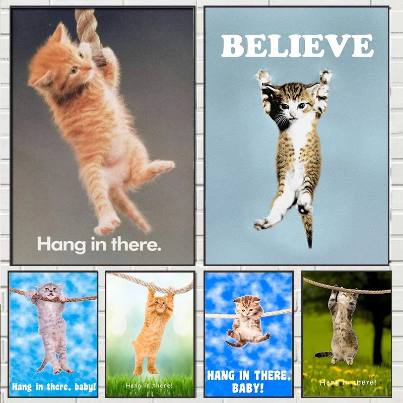 Baby Nursery Images - Affiche de Yoga chat mignon pour