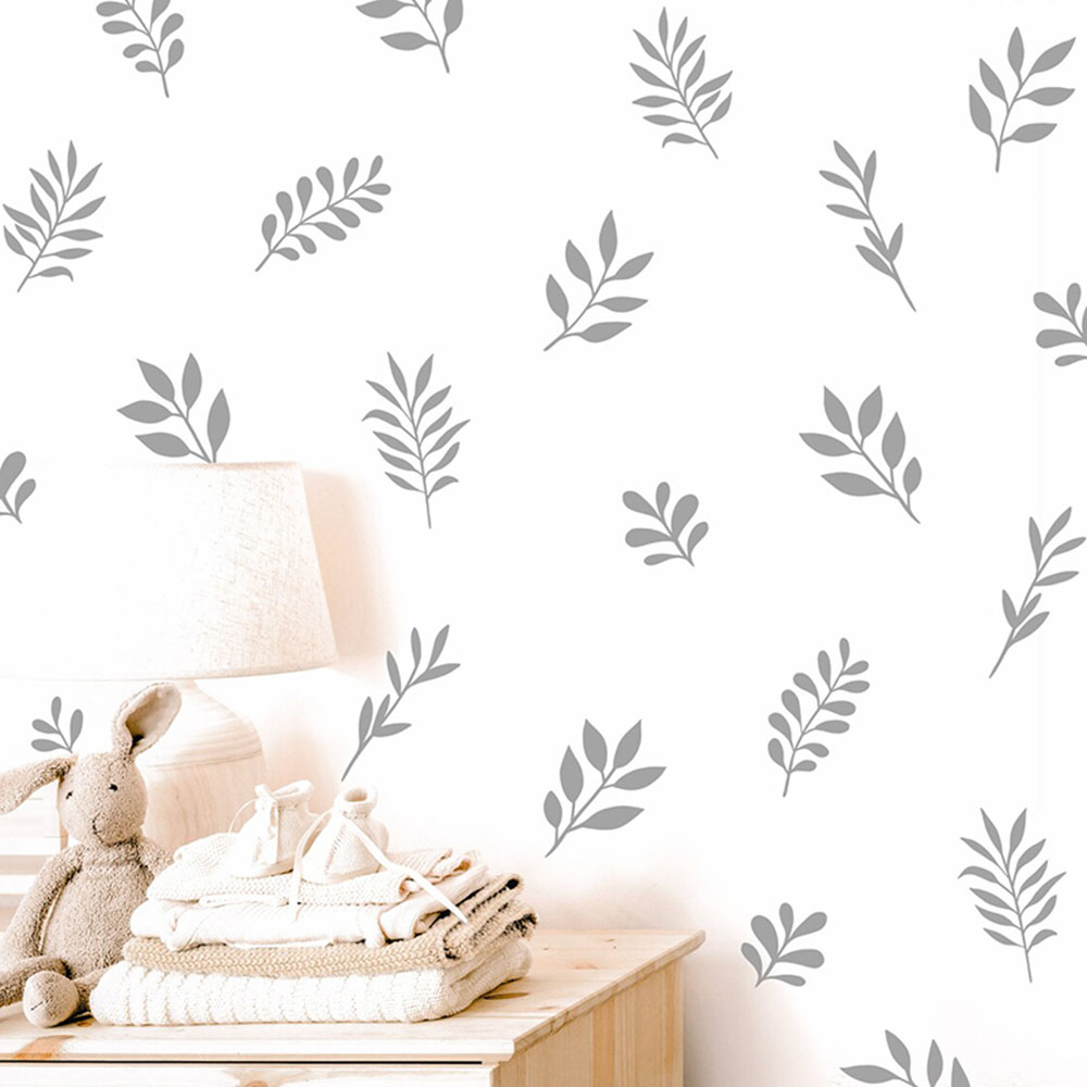 Baby Nursery Vinyl Wall Stickers - Autocollant mural botanique en vinyle pour