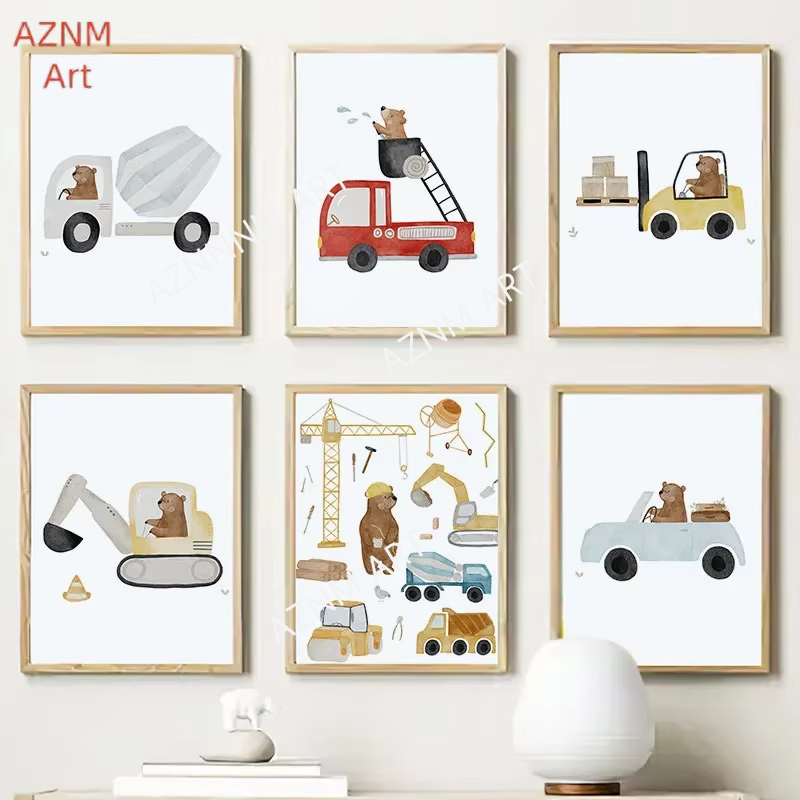 Baby Nursery Pictures - Affiches et impressions mignonnes de style