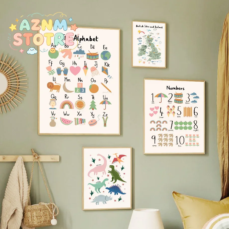 Baby Nursery Pictures - Tableau mural sur toile représentant le