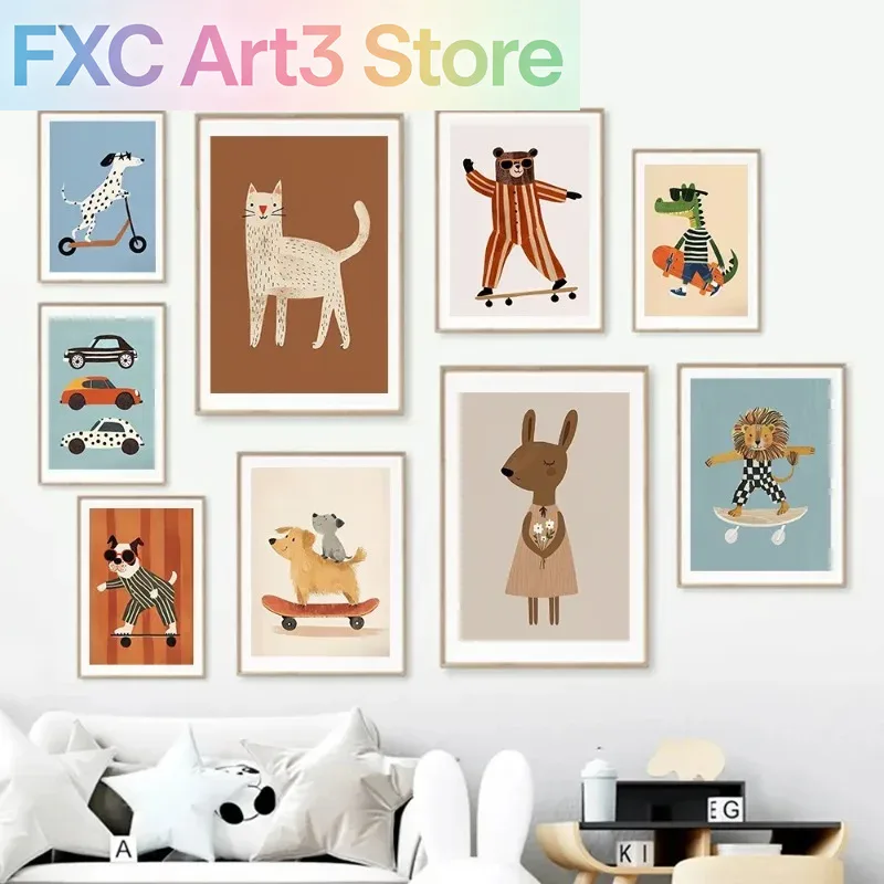 Baby Nursery Pictures - 1 pièce, affiche sans cadre sur