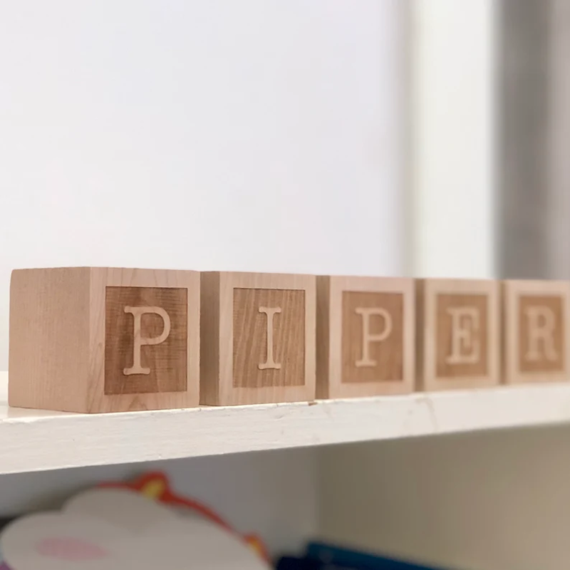 Blocs de noms en bois personna - Baby Nursery Name Letters avis et prix