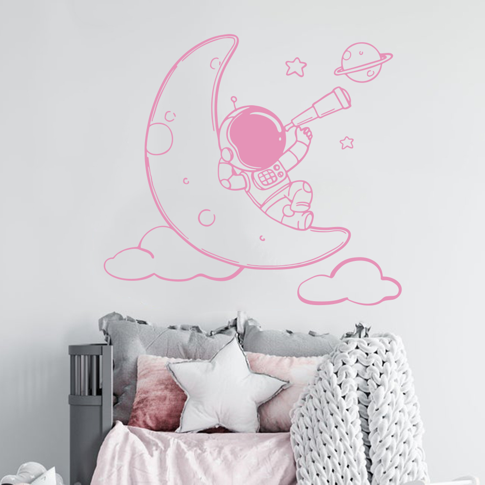 Autocollant mural d'astronaute - Baby Nursery Vinyl Wall Stickers avis et prix