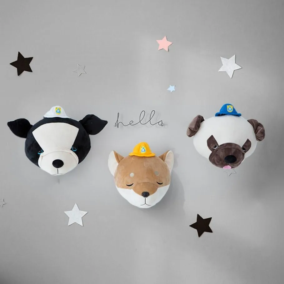 Tête de chien Akita 3D en pelu - Baby Nursery Hanging Decor avis et prix