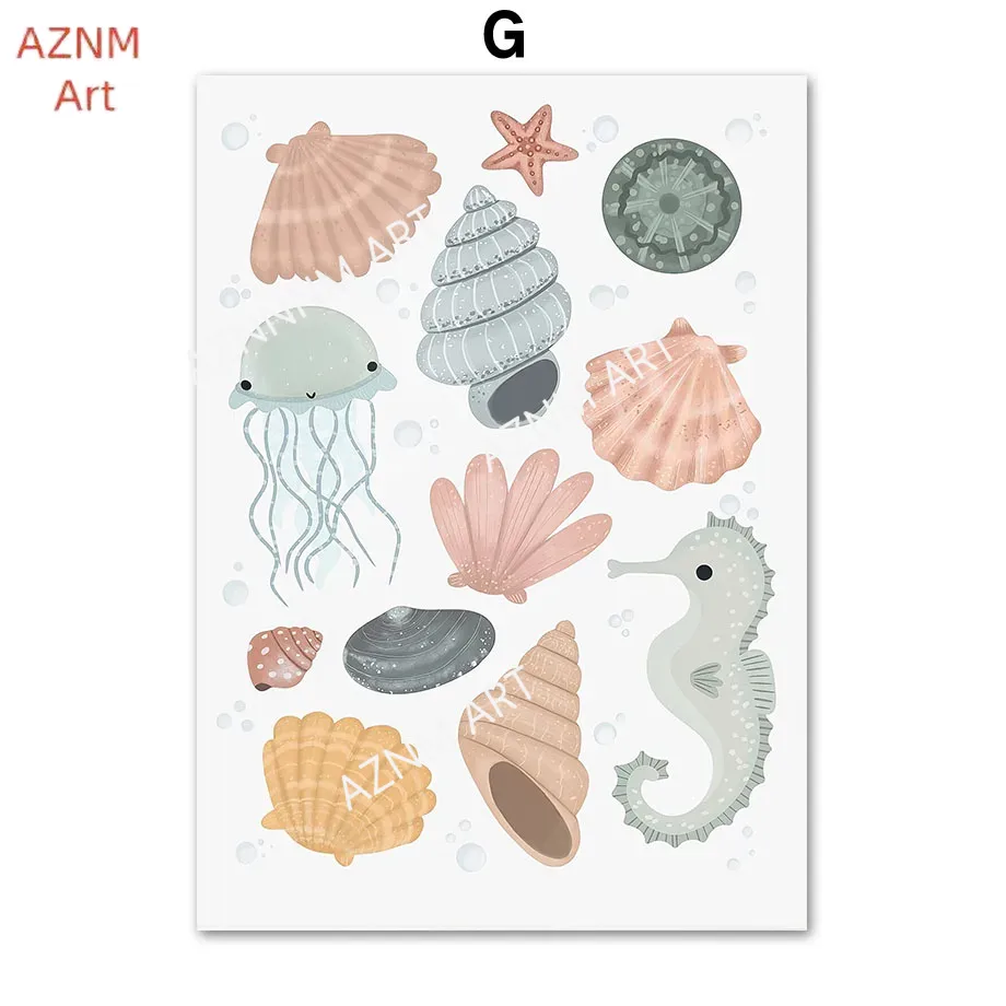 Affiches murales pour chambre  - Baby Nursery Under The Sea avis et prix