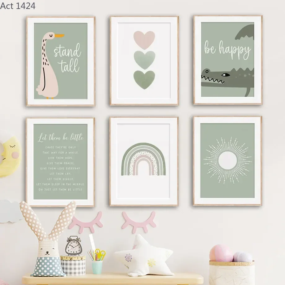 Peinture sur toile et impressi - Baby Nursery Green avis et prix