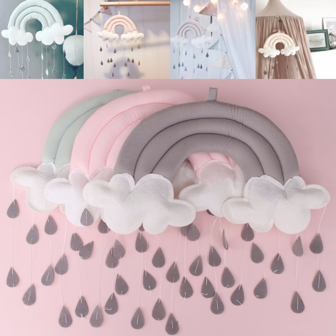 Nuage arc-en-ciel goutte de pl - Baby Nursery Bed avis et prix