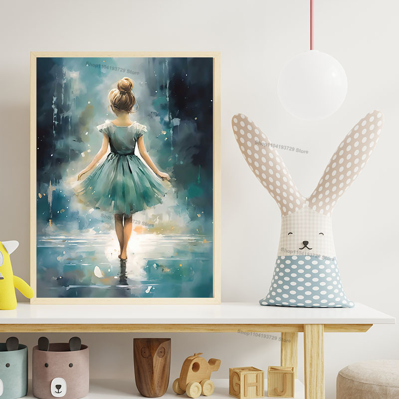 Peinture sur toile de fille da - Baby Nursery Pictures avis et prix