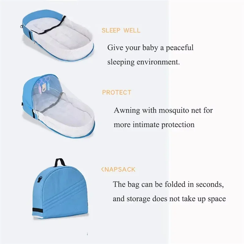 Lit bébé pliable et portable,  - Baby Nursery Bed avis et prix