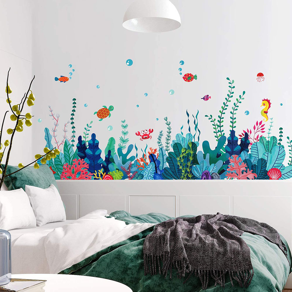 Grand autocollants muraux d'he - Baby Nursery Under The Sea avis et prix