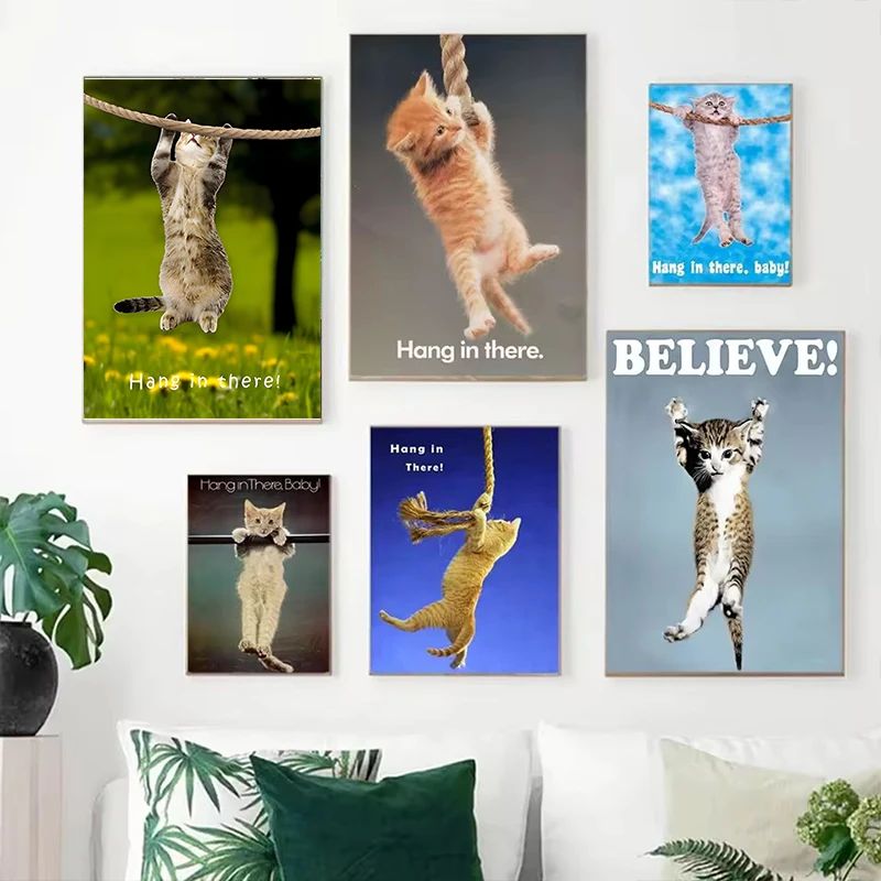 Affiche de Yoga chat mignon po - Baby Nursery Images avis et prix
