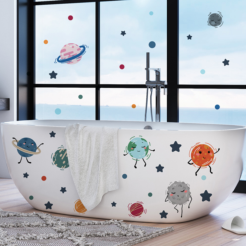 Dessin animé système solaire p - Baby Nursery Vinyl Wall Stickers avis et prix