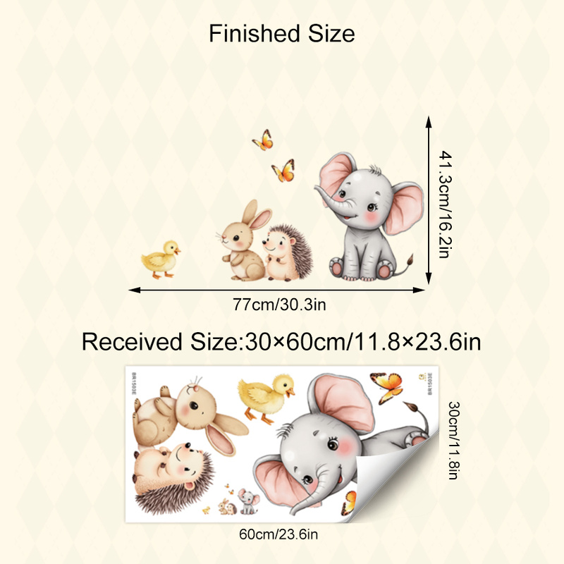 Autocollant mural d'animal de  - Baby Nursery Pictures avis et prix