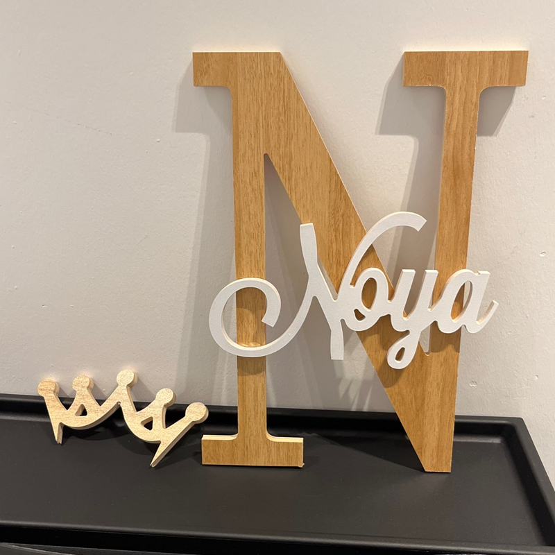 Panneau de nom en bois personn - Baby Nursery Name Letters avis et prix