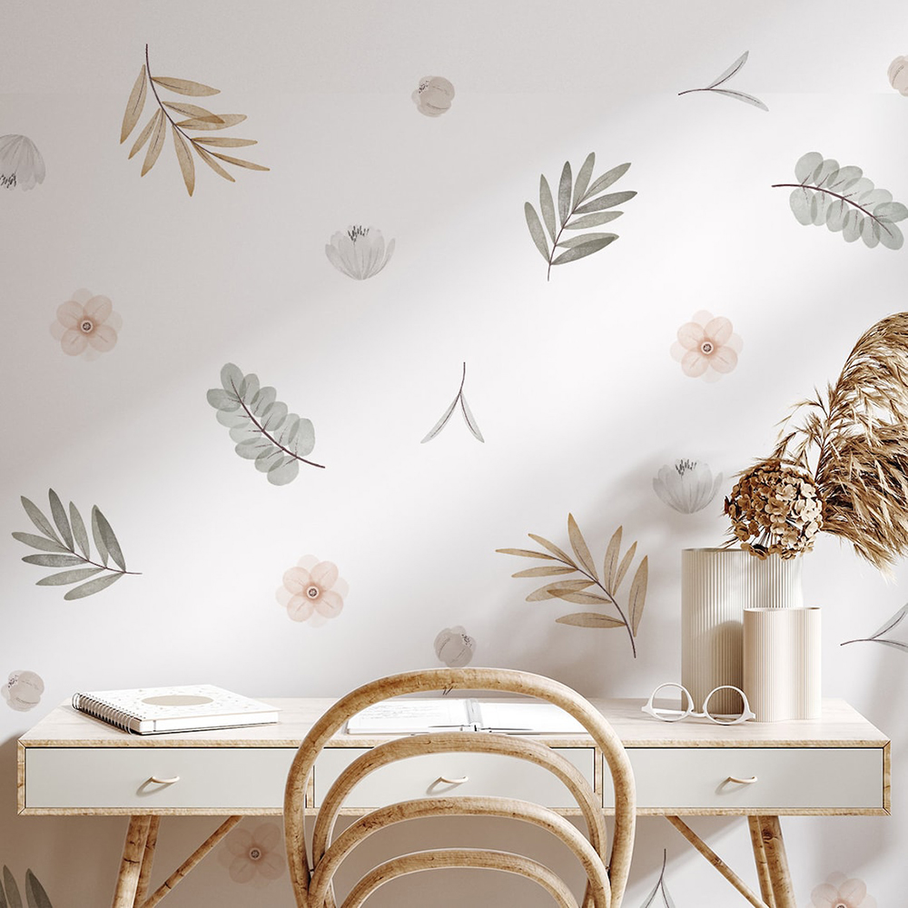 Boho feuilles botaniques brico - Baby Nursery Vinyl Wall Stickers avis et prix