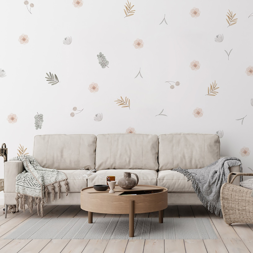 Boho feuilles botaniques brico - Baby Nursery Vinyl Wall Stickers avis et prix
