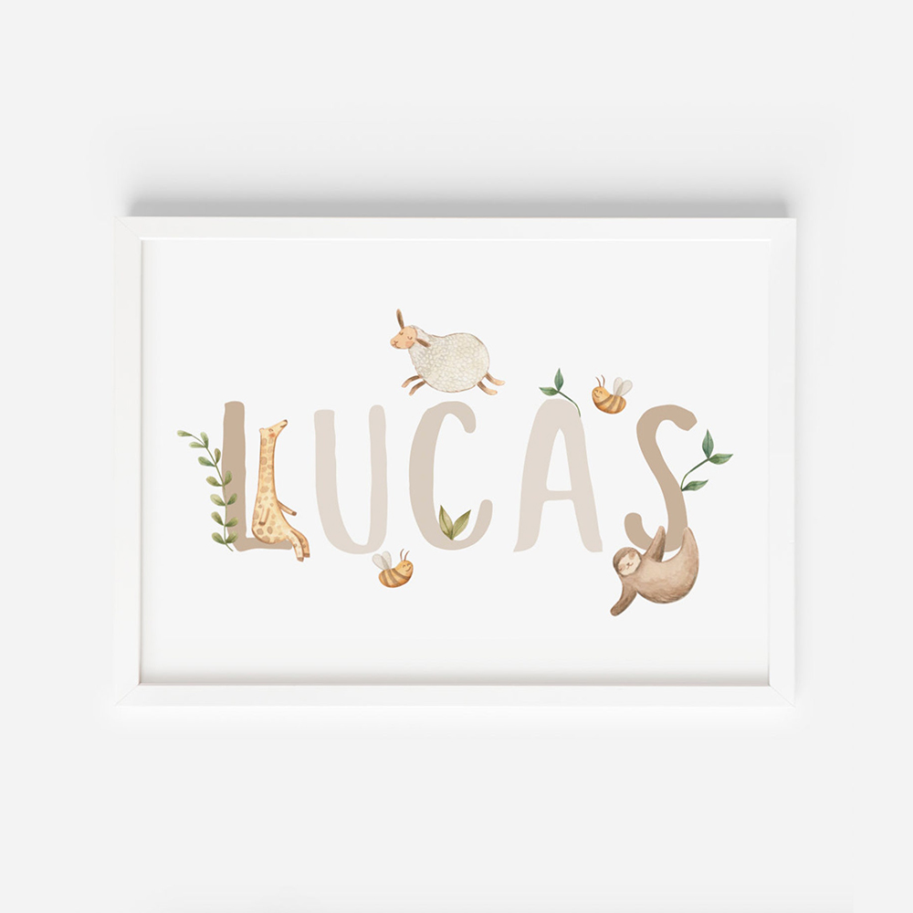 Affiche Personnalisée avec Nom - Baby Nursery Name Letters avis et prix