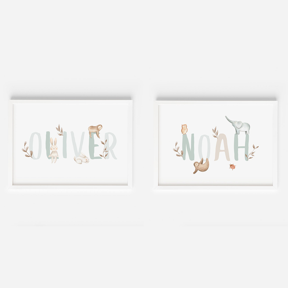 Affiche Personnalisée avec Nom - Baby Nursery Name Letters avis et prix