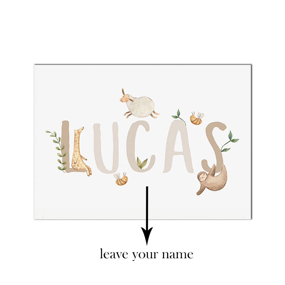 Affiche Personnalisée avec Nom - Baby Nursery Name Letters avis et prix