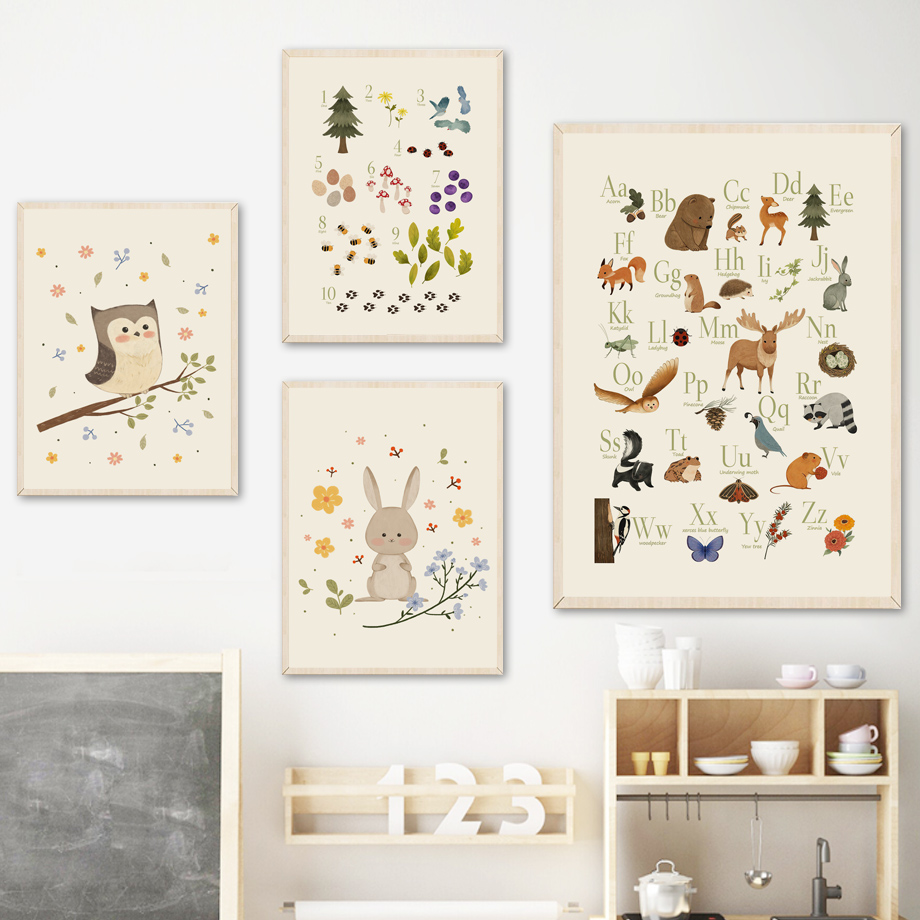 1 toile murale sans cadre, mot - Baby Nursery Pictures avis et prix