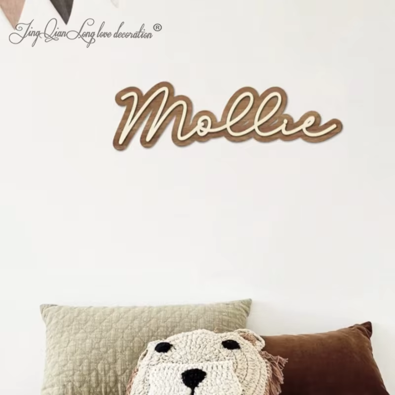 Panneau de nom en bois personn - Baby Nursery Name Letters avis et prix