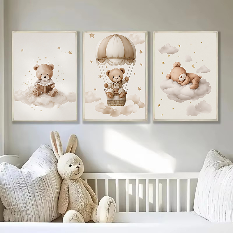 3 pièces/ensemble bohème ours  - Baby Nursery Name avis et prix