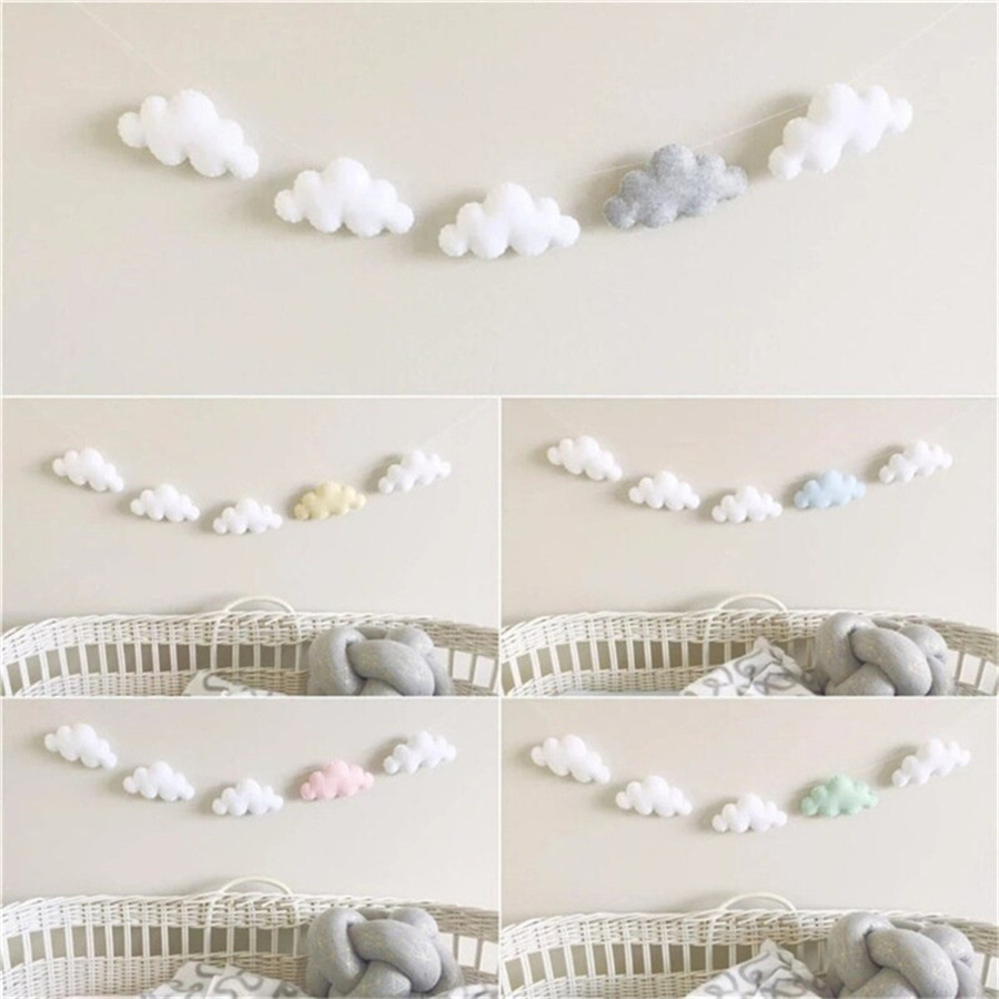 Guirlandes de nuages en feutre - Baby Nursery Hanging Decor avis et prix