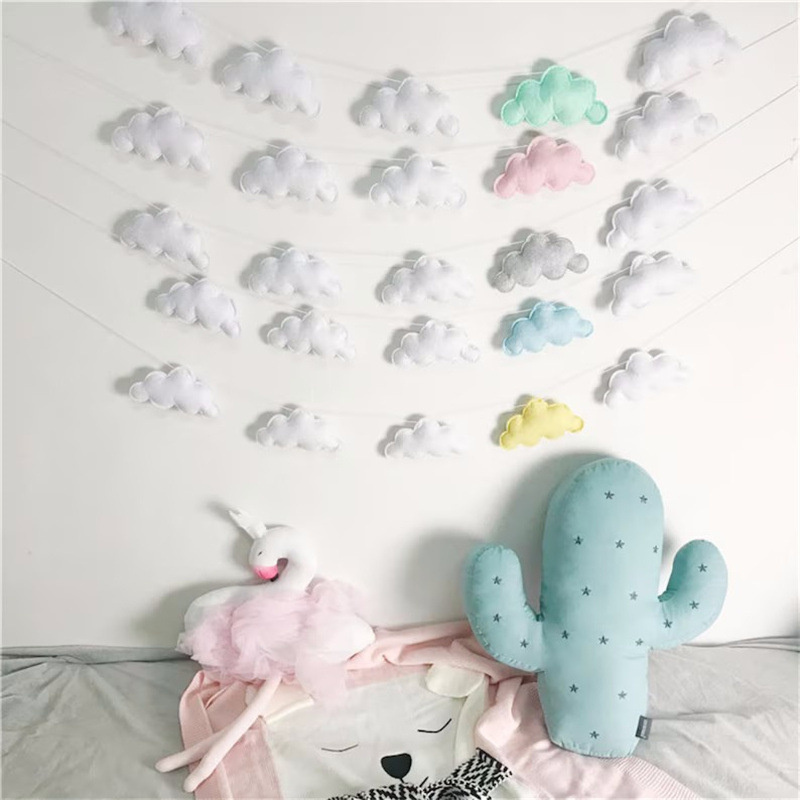 Guirlandes de nuages en feutre - Baby Nursery Hanging Decor avis et prix