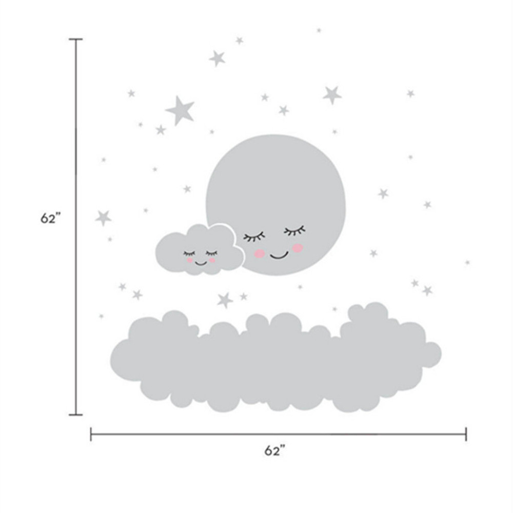 Belle lune étoiles autocollant - Baby Nursery Vinyl Wall Stickers avis et prix