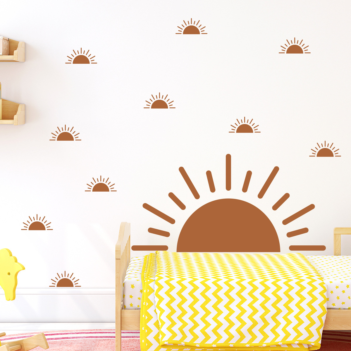 Autocollant mural demi-soleil  - Baby Nursery Vinyl Wall Stickers avis et prix
